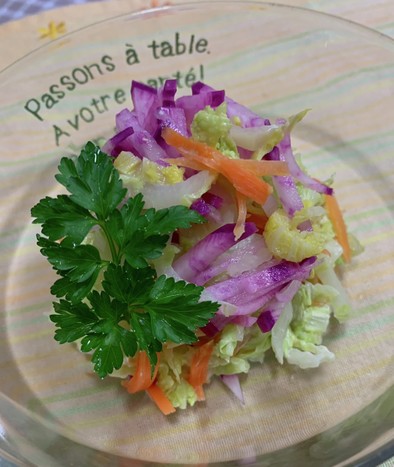 白菜と赤大根のサラダ♪の写真
