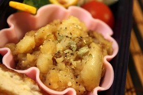 簡単お弁当1品★肉じゃが炒め★
