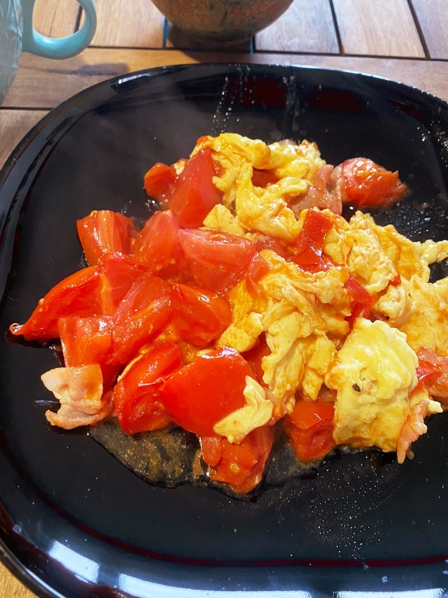 卵とトマトの中華炒めの画像