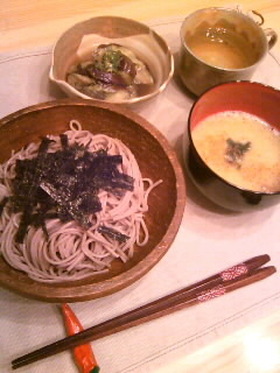 エコ葱ふわふわ玉子の納豆お蕎麦☆