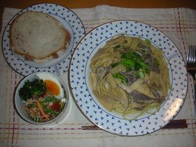 たけのこのパスタ