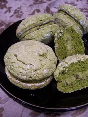 型を使わない☆抹茶ダックワーズ♪の写真