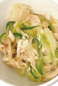 【保育園給食】蒸し鶏の中華サラダ
