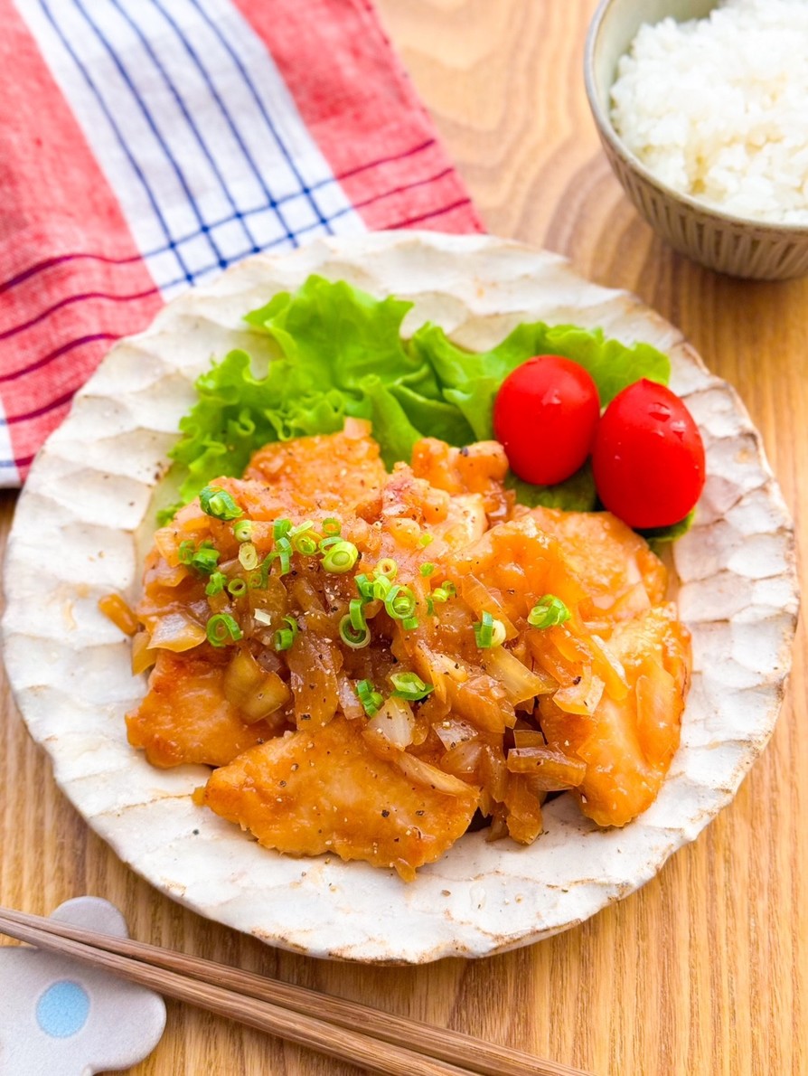 豚肉の甘酢オニオンソース添え レシピ