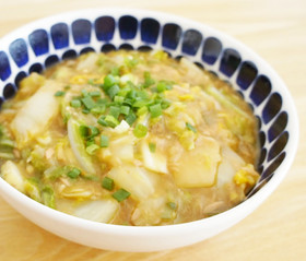 ツナで麻婆白菜