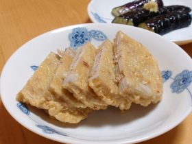 あっさりレンコンのはさみ揚げ