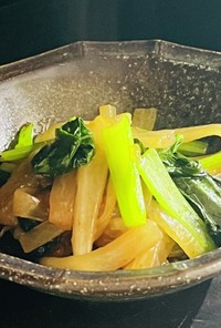 大根と小松菜をオイスターソースで万能菜