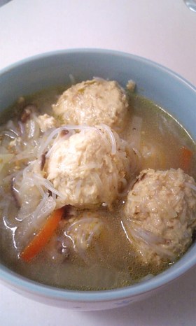 春雨入り✿鶏だんごの✿春雨✿スープ