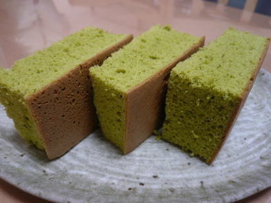 リブレフラワー(玄米粉)の抹茶ケーキ☆の写真