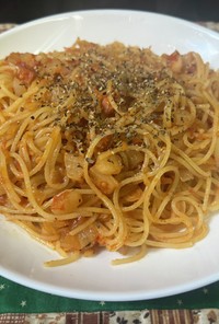 スパゲティ・大根のトマトソース
