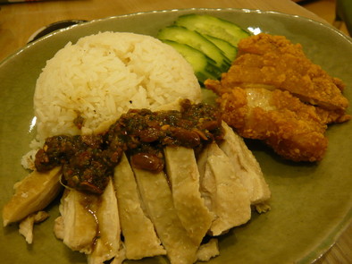 カオマンガイ(蒸し鶏のごはんのっけ)の写真