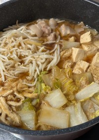 白菜と豚バラの味噌鍋