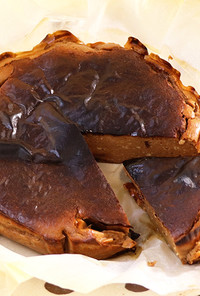 濃厚♡豆腐のチョコバスクチーズケーキ