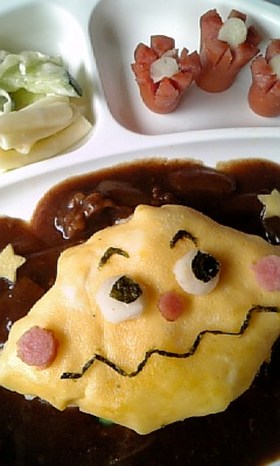 かわいいカレーパンマン★キャラプレート