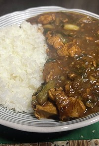 白菜と鶏肉の中華風カレー