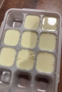 少量で作れる離乳食用の豆乳寒天