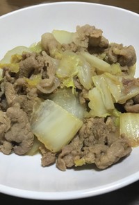 焼肉のたれで作る豚コマ白菜