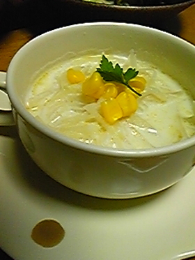 シャキシャキ♪新じゃがで牛乳スープ