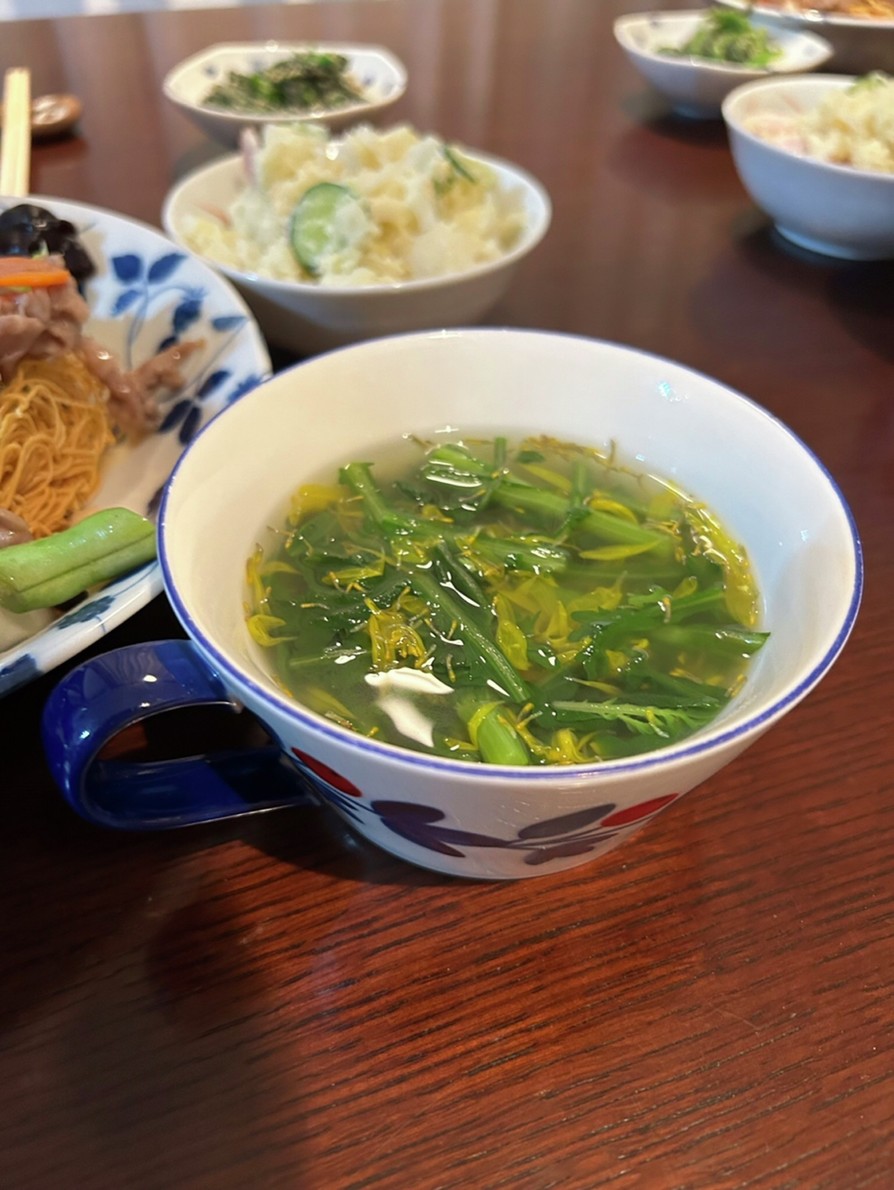 菊のスープの画像