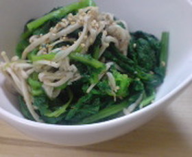 からし菜とえのきのおかか和え