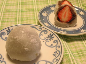 レンジで簡単☆いちご大福☆