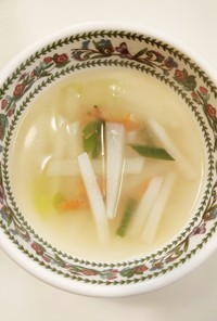 ≪韓国風≫ 干しエビと大根のスープ