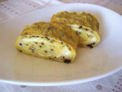 お弁当・朝食に♡塩昆布とチーズの卵焼きの写真