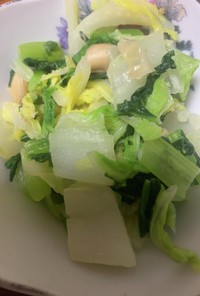 白菜と小松菜のサラダ