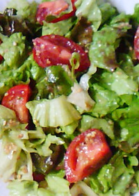 サニーレタスとミニトマトのサラダ風ナムル