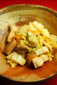 ゴロゴロ豚肉トロトロ白菜の中華炒め煮