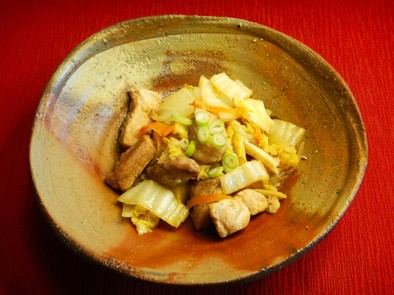ゴロゴロ豚肉トロトロ白菜の中華炒め煮の写真