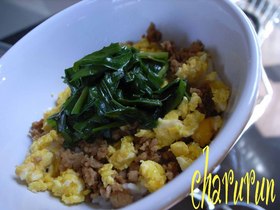 フライパンひとつで三色丼!