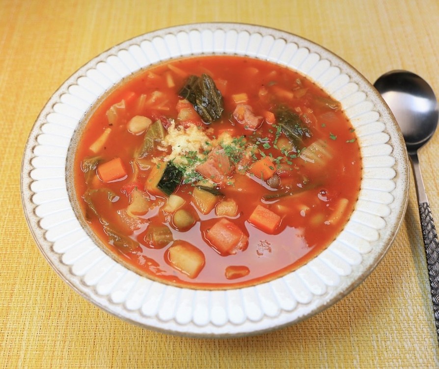 ビーガンひよこ豆のミネストローネ レシピ