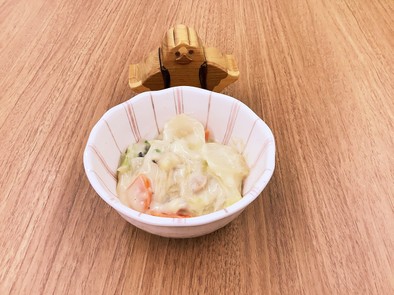 【大崎市】白菜のクリーム煮【学校給食】の写真