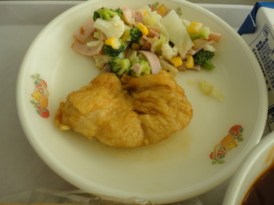 【学校給食】鶏肉のレモン煮の写真