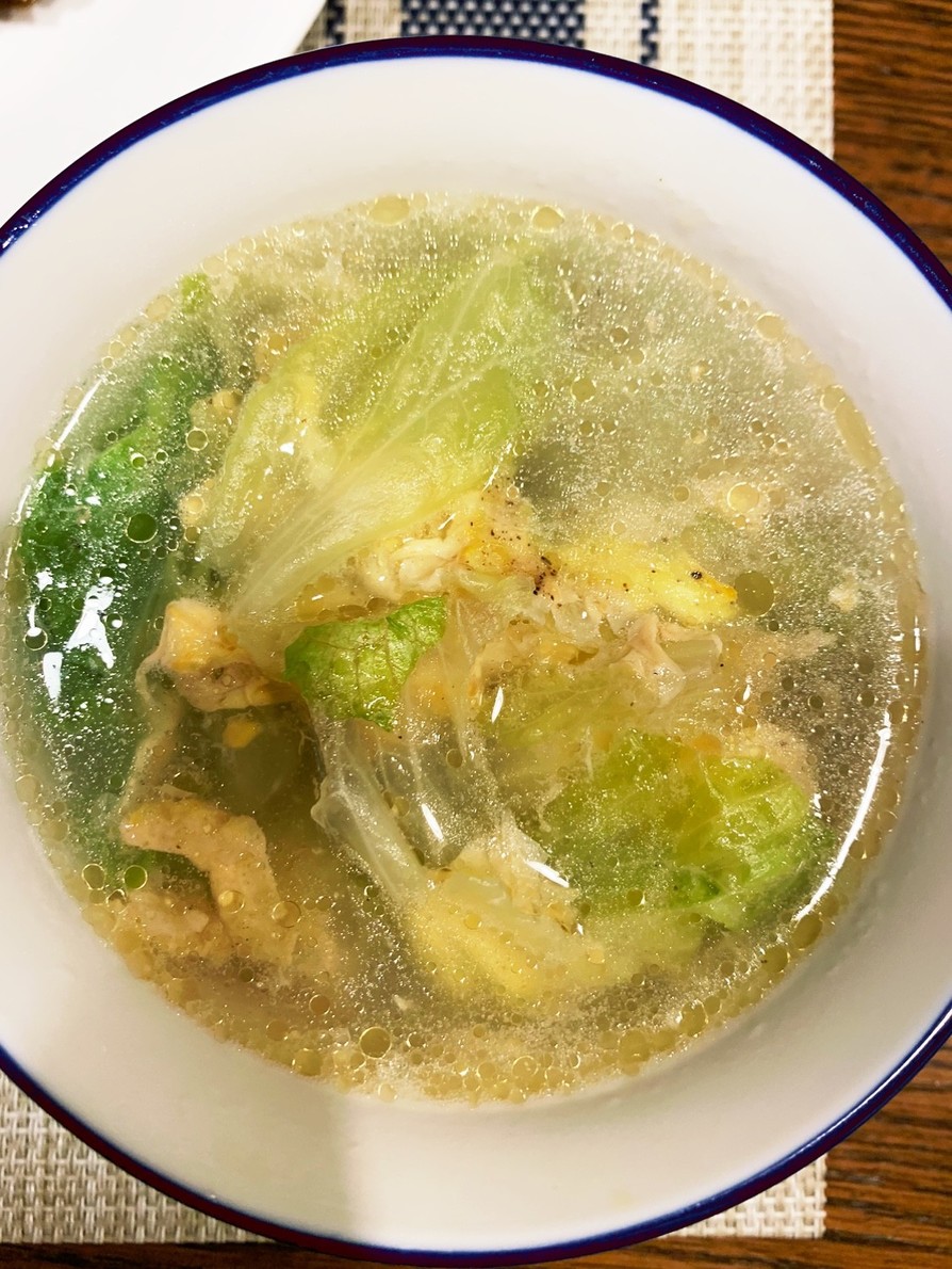 レタスと卵の中華スープ☆の画像