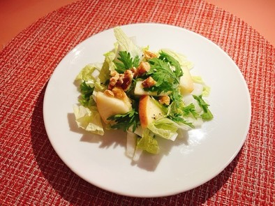 白菜と春菊のデリ風サラダの写真