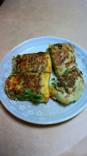 美味しい♪ネギお好み焼き