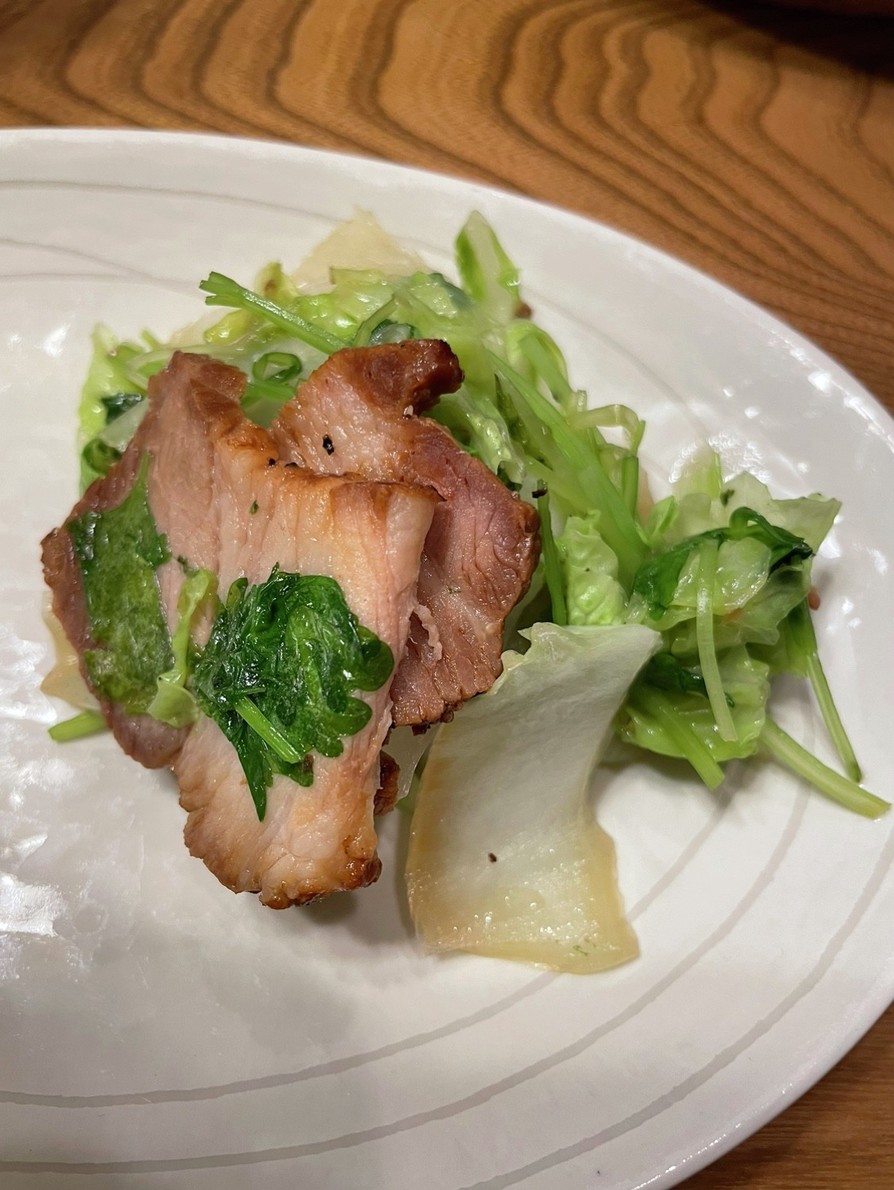 豚バラと白菜とサラダセロリの炒め物の画像