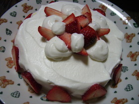 小さいサイズのスポンジケーキ