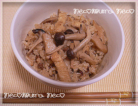 具の味しっかり☆豚そぼろ炊き込み御飯☻