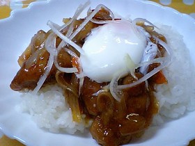 豚の酸っぱ甘丼