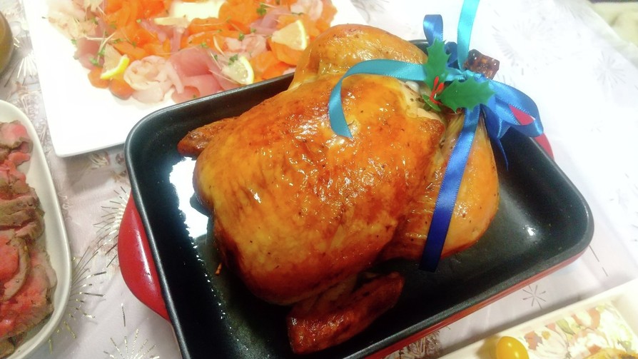 丸鶏ローストチキン♡の画像