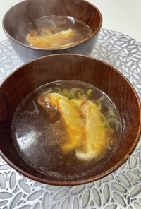 冷凍餃子の簡単スープ
