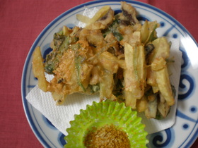 イワシの洋風かき揚げ