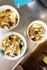 肉無豆腐簡単コク旨オイ野菜炒め&リメイク