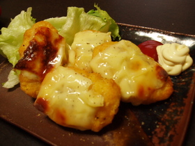ナゲットのガーリックチーズ焼き