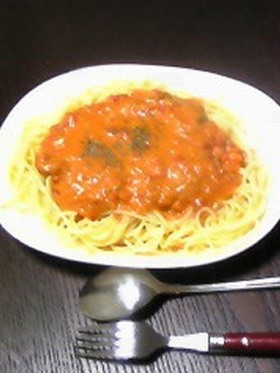 絶品パスタ!!トマトクリームシー☆