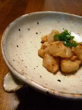 こんにゃくのゴマ味噌和え