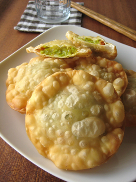 そら豆の春色サモサ